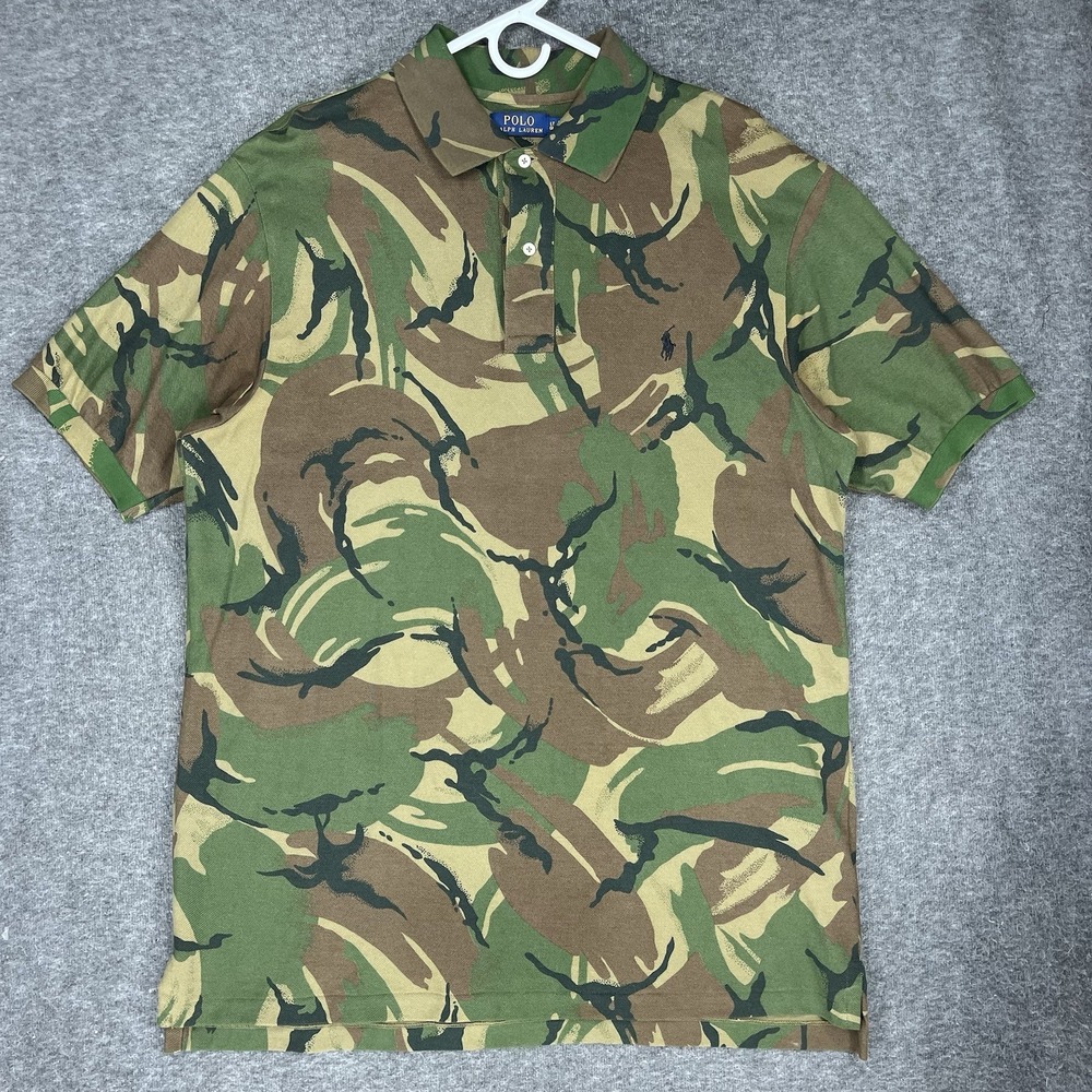 Polo Ralph Lauren Polo Shirt Mens LT Big & Tall Camo Short Sleeve